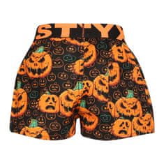 Styx Gyerekek klasszikus boxeralsó művészet sport gumi Halloween tök (BJ1755) - méret 9-11 éves