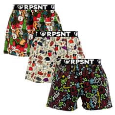 Represent 3PACK exclusive Mike férfi klasszikus boxeralsó (R3M-BOX-07293138) - méret M