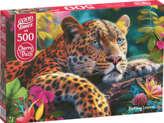 Cherry Pazzi Lying Leopard Puzzle 500 darabos puzzle