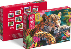 Cherry Pazzi Lying Leopard Puzzle 500 darabos puzzle