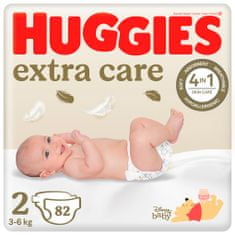 Huggies HUGGIES Extra Care Egyszer használatos pelenkák 2 (3-6 kg) 82 db