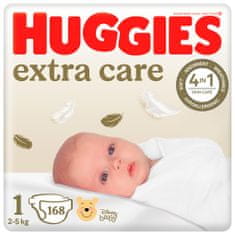 Huggies HUGGIES Extra Care Egyszer használatos pelenkák 1 (2-5 kg) 168 db