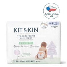 Kit & Kin Eldobható Eco 4 pelenkák (9-14 kg) 34 db