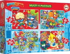 EDUCA Superthings 4 az 1-ben puzzle (50,80,100,150 darab)