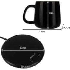 Northix Electric heating plate with mug - 400 ml 