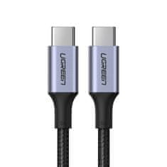 Ugreen US316 kábel USB-C / USB-C 5A 100W PD QC 1m, szürke