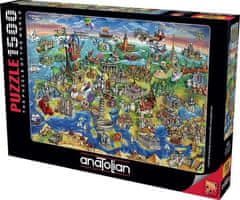 AnaTolian Puzzle Európai világ 1500 darab