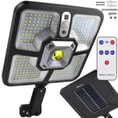 Izoksis 22736 Pouliční osvětlení solární 220 LED COB, IP65, 8 W, černé