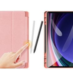 TKG Tablettok Samsung Galaxy Tab S9 FE 10,9 coll (SM-X510, SM-X516) - DUX DUCIS DOMO pink smart case ceruza tartóval