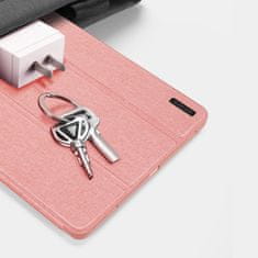 TKG Tablettok Samsung Galaxy Tab S9 FE 10,9 coll (SM-X510, SM-X516) - DUX DUCIS DOMO pink smart case ceruza tartóval