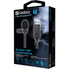 Sandberg Streamer USB Clip Microphone (126-40)