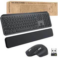 Logitech MX Keys combo for Business Gen 2 billentyűzet Egér mellékelve RF vezeték nélküli + Bluetooth QWERTZ Német Grafit (920-010926)