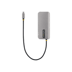 Startech StarTech.com 127B-USBC-MULTIPORT dokkoló állomás és port replikátor Vezetékes USB 3.2 Gen 1 (3.1 Gen 1) Type-C Szürke (127B-USBC-MULTIPORT)