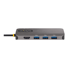 Startech StarTech.com 127B-USBC-MULTIPORT dokkoló állomás és port replikátor Vezetékes USB 3.2 Gen 1 (3.1 Gen 1) Type-C Szürke (127B-USBC-MULTIPORT)