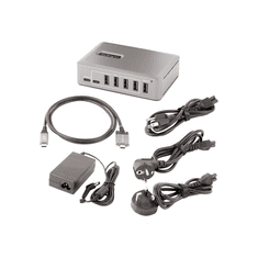 Startech StarTech.com 10G8A2CS-USB-C-HUB hálózati csatlakozó USB 3.2 Gen 2 (3.1 Gen 2) Type-C 10000 Mbit/s Szürke (10G8A2CS-USB-C-HUB)