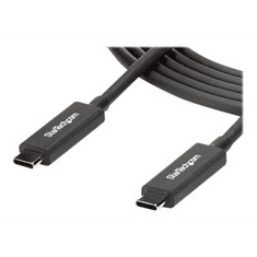 Startech StarTech.com TBLT3MM1MA Thunderbolt kábel 1 M 40 Gbit/s Fekete (TBLT3MM1MA)