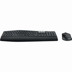 Logitech MK850 Performance billentyűzet Egér mellékelve RF vezeték nélküli + Bluetooth QWERTZ Német Fekete (920-008221)