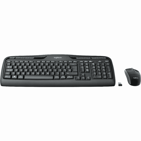 Logitech Wireless Combo MK330 billentyűzet Egér mellékelve USB QWERTZ Német Fekete (920-008533)