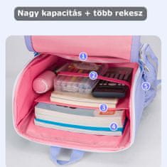 Dollcini elegáns iskolatáska, hátizsák, stílusos hétköznapi táska, Travel, College iskolai táska, lila