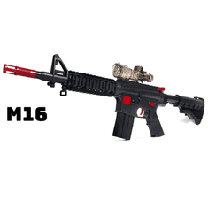 X TECH M16 Nerf Gépfegyver-szivacs-és zselégyöngy tölténnyel