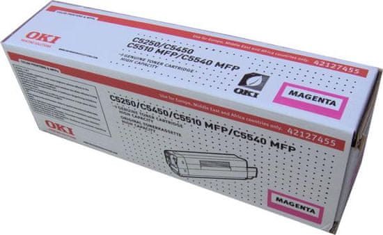 OKI 42127455 toner C5x50/5500MFP (5 000 oldal), lila - utolsó darab!!!