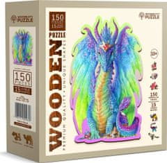 Wooden city Fából készült puzzle Majestic dragon 150 db ECO