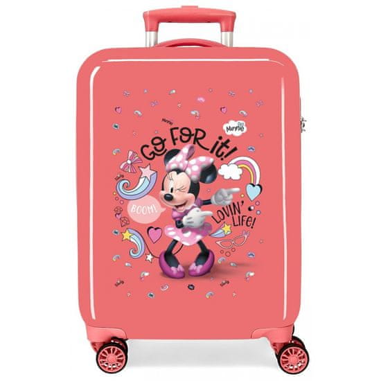 Jada Toys ABS utazótáska MINNIE MOUSE Loving Life, 55x38x20cm, 34L, 4721721 (kicsi)