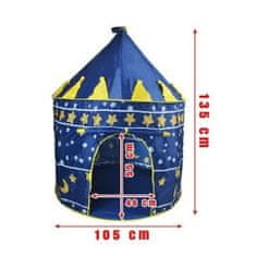 MG Prince Tent gyermek sátor 105 x 135 cm, kék