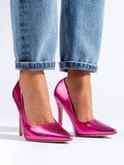 Amiatex Női körömcipő 104508 + Nőin zokni Gatta Calzino Strech, rózsaszín árnyalat, 37