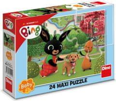 Bing DINO Puzzle kutyával MAXI 24 db