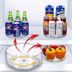 Sweetbuy Forgó konyhai rendszerező hűtőhöz, 25x25x8 cm〡SPIN