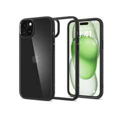 Spigen Apple iPhone 15 Plus ütésálló hátlap - Ultra Hybrid - fekete/átlátszó (SP749961)