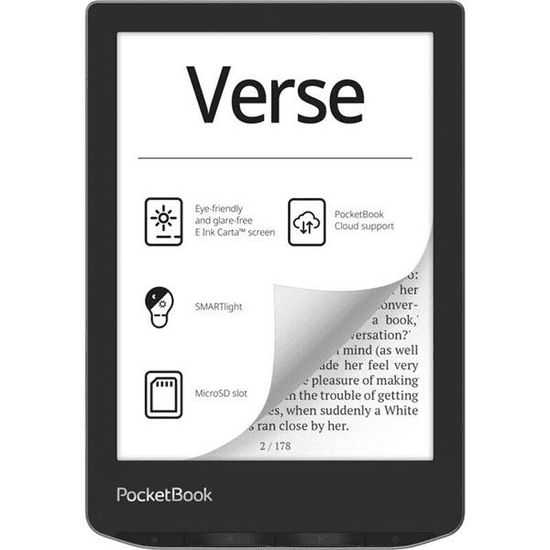 PocketBook PB629 Verse e-Book olvasó szürke (PB629-M-WW) (PB629-M-WW)