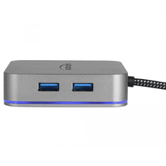 DELOCK USB Type-C dokkoló állomás mobil eszközökhöz 4K - HDMI / Hub / LAN / PD 3.0 LED kijelzővel (87742) (d87742)