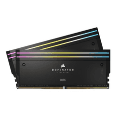 Corsair Dominator Titanium RGB - DDR5 - kit - 32 GB: 2 x 16 GB - DIMM 288-pin - 7000 MHz / PC5-56000 - unbuffered (CMP32GX5M2X7000C34)