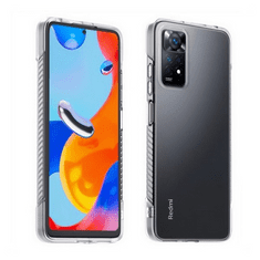 SAMSUNG Xiaomi Redmi Note 11 Pro / Note 11 Pro 5G / Note 11E Pro, Szilikon tok, közepesen ütésálló, légpárnás sarok, átlátszó, gyári (RS132323)