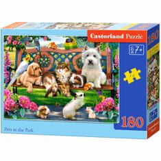 WOWO CASTORLAND Puzzle 180 darab - Állatok a parkban, Játék 7 év felettieknek