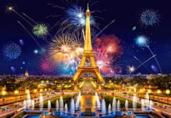 WOWO CASTORLAND 1000 darabos puzzle az éjszakai glamour - párizsi tűzijáték az Eiffel-torony felett 68x47 cm