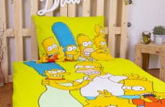 Jerry Fabrics A vászon tartalmazza Simpsons Family zöld 140/200, 70/90