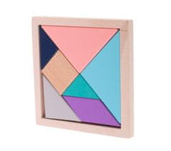 WOWO Tangram Puzzle Fa kockák 11,5 cm x 11,5 cm