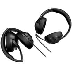 LORGAR Noah 101 vezetékes játék headset, 3.5 jack, 2m, fekete, 2m, fekete