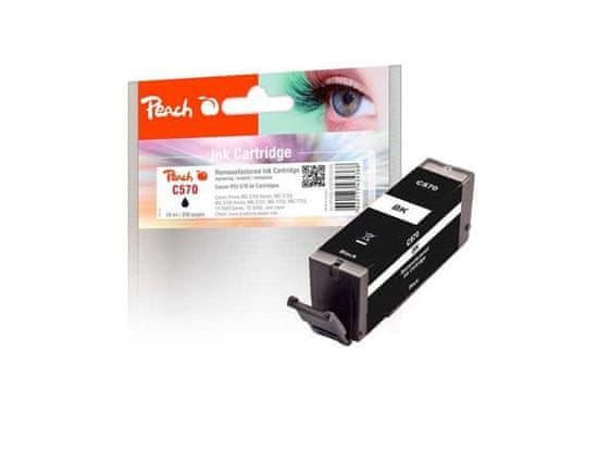 Peach kompatibilis patron Canon PGI-570, fekete, 13 ml