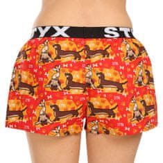 Styx 3PACK női klasszikus boxeralsó art sport gumiból multicolor (3T15245) - méret L