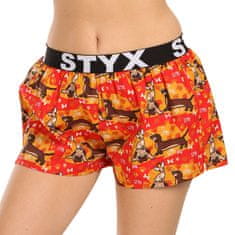 Styx 3PACK női klasszikus boxeralsó art sport gumiból multicolor (3T15245) - méret L