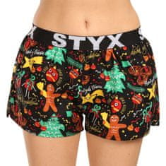 Styx 3PACK női klasszikus boxeralsó art sport gumiból multicolor (3T17134) - méret M