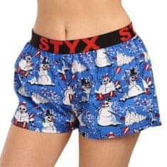 Styx 3PACK női klasszikus boxeralsó art sport gumiból multicolor (3T17134) - méret L