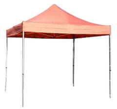 ST LEISURE EQUIPMENT FESTIVAL 30 kerti sátor, 3 x 3 m, piros, profi, UV ellenálló ponyva, oldalfalak nélkül