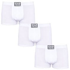 Styx 3PACK férfi boxeralsó klasszikus gumi fehér (3Q1061) - méret XL