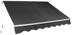 ST LEISURE EQUIPMENT Strend Pro napellenző ponyva, szürke, 280 g/m2, 3,95 x 2,5 m