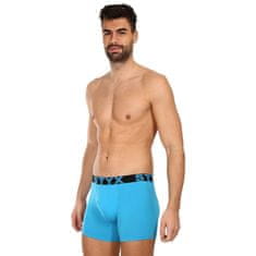 Styx 3PACK férfi boxeralsó hosszú sport gumi világoskék (3U1169) - méret L